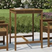 vidaXL Trädgårdsbord honungsbrun 82,5x82,5x110 cm massiv furu