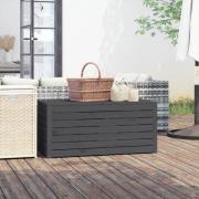 vidaXL Dynbox grå 101x50,5x46,5 cm massiv furu