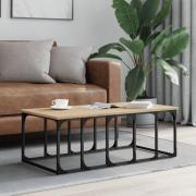 vidaXL Soffbord sonoma-ek 100x50x35,5 cm konstruerat trä