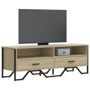 vidaXL Tv-bänk sonoma ek 122x34x41 cm konstruerat trä