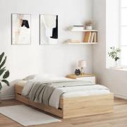 vidaXL Sängram med lådor sonoma-ek 100x200 cm konstruerat trä