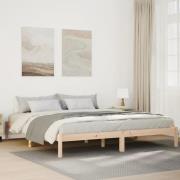 vidaXL Sängram utan madrass extra lång 200x220 cm massiv furu