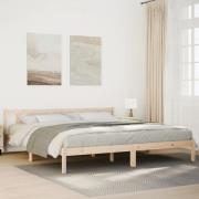 vidaXL Sängram utan madrass extra lång 200x220 cm massiv furu