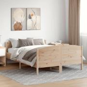 vidaXL Sängram utan madrass 120x200 cm massiv furu