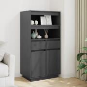 vidaXL Skåp grå 60x40x116,5 cm massiv furu