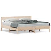 vidaXL Sängram utan madrass 200x200 cm massiv furu