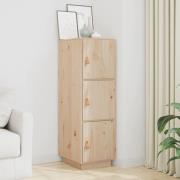 vidaXL Högskåp 34x40x108,5 cm massiv furu