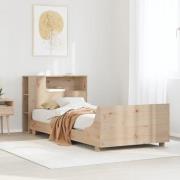 vidaXL Sängram utan madrass 90x200 cm massiv furu
