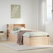 vidaXL Sängram utan madrass 90x200 cm massiv furu