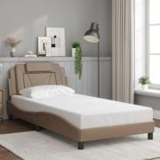 vidaXL Bed Frame "Viana" without Mattress Cappuccino 100x200 cm Faux L...
