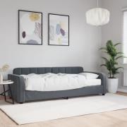 vidaXL Dagbädd med madrass mörkgrå 80x200 cm sammet