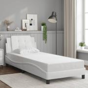 vidaXL Bed Frame without Mattress "Zadar" White 90x200 cm Faux Leather