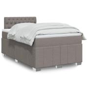 vidaXL Ramsäng med madrass taupe 120x190 cm tyg