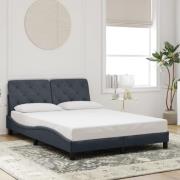 vidaXL Bed Frame without Mattress Dark Grey 140x200 cm Velvet