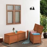 vidaXL Dynbox för trädgården brun 150x50x56 cm massivt granträ