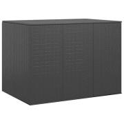 vidaXL Dynbox PE-rotting 145x100x103 cm svart