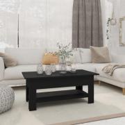 vidaXL Soffbord svart 102x55x42 cm konstruerat trä