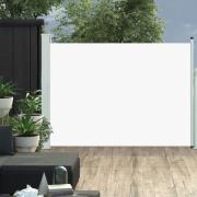 vidaXL Infällbar sidomarkis 117x500 cm gräddvit