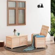 vidaXL Dynbox för trädgården 100x50x56 cm massivt granträ