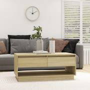vidaXL Soffbord sonoma-ek 102,5x55x44 cm konstruerat trä