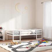 vidaXL Sängram för barnsäng vit 80x200 cm massiv furu