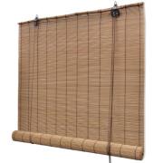 vidaXL Rullgardin bambu 120 x 220 cm brun