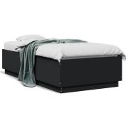 VidaXL Sängram svart 75x190 cm konstruerat trä
