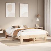 vidaXL Sängram utan madrass 150x200 cm massiv furu