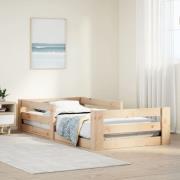 vidaXL Sängram utan madrass 70x140 cm massiv furu