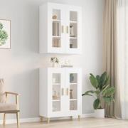 vidaXL Väggskåp vit 69,5x34x90 cm