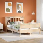 vidaXL Sängram utan madrass 160x200 cm massiv furu