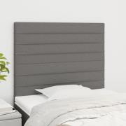 vidaXL Huvudgavlar 2 st mörkgrå 100x5x78/88 cm tyg