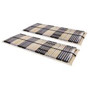 vidaXL Ribbotten med 42 ribbor 2 st 7 zoner 90x200 cm