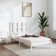 vidaXL Sängram utan madrass vit 90x200 cm massiv furu
