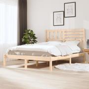 vidaXL Sängram utan madrass 120x190 cm massiv furu