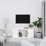 vidaXL Tv-bänk vit 100x35x40 cm konstruerat trä