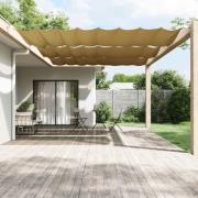 vidaXL Markis vertikal beige 200x420 cm oxfordtyg