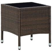 vidaXL Trädgårdsbord brun 40x40x45 cm konstrotting