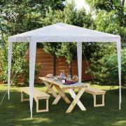 vidaXL Partytält 2,5x2,5 m vit