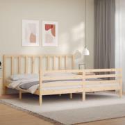 vidaXL Sängram utan madrass 200x200 cm massiv furu