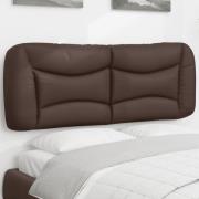 vidaXL Dyna till huvudgavel brun 140 cm konstläder