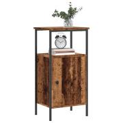vidaXL Sängbord 2 st åldrat trä 41x31x80 cm konstruerat trä
