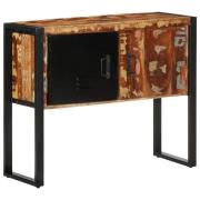 vidaXL Konsolbord flerfärgad 90x35x75 cm massivt återvunnet trä