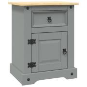 vidaXL Nattduksbord mexikansk Coronastil furu grå 53x39x67 cm