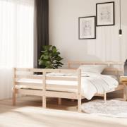 vidaXL Sängram massiv furu 140x190 cm