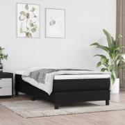 vidaXL Sängram utan madrass svart 80x200 cm tyg