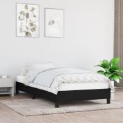 vidaXL Sängram utan madrass svart 80x200 cm tyg