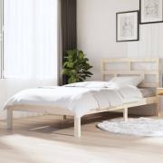vidaXL Sängram massiv furu 100x200 cm enkelsäng