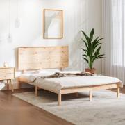 vidaXL Sängram utan madrass 120x200 cm massiv furu