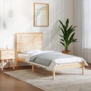 vidaXL Sängram utan madrass 100x200 cm massiv furu